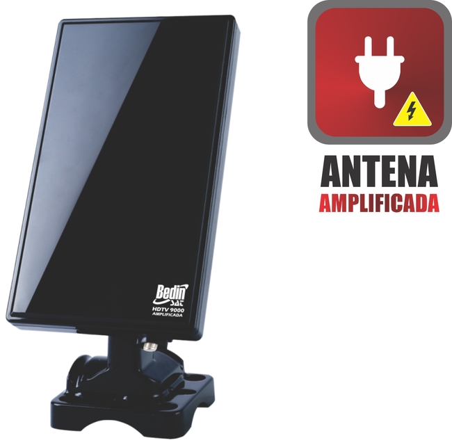 ANTENA DIGITAL INTERNA/EXTERNA HDTV 9000 (AMPLIFICADA)